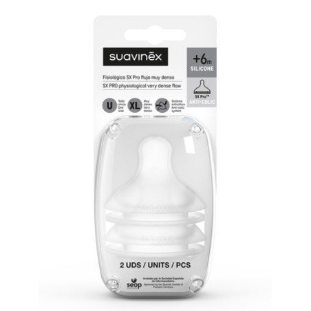 Tetina Fsiológica SX Pro Silicona Flujo Muy Denso +6m