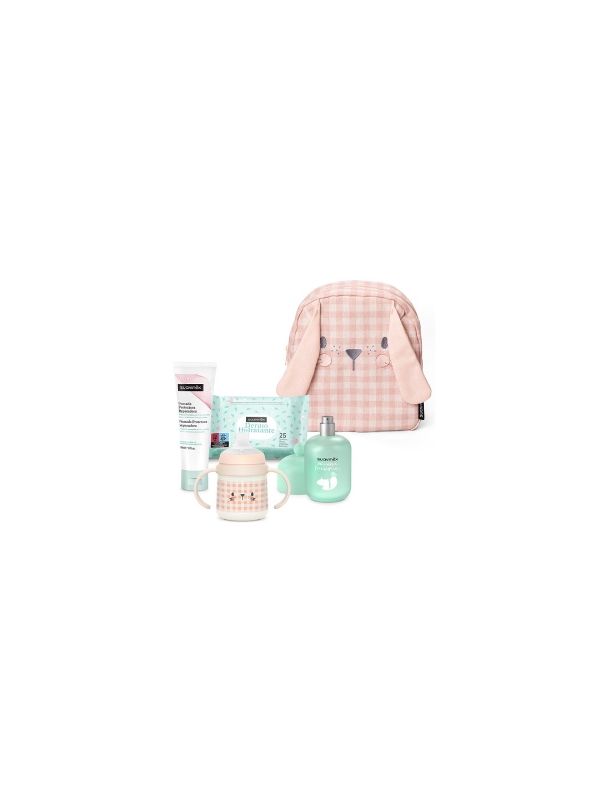 Mochila Infantil Conejo Rosa Contenido