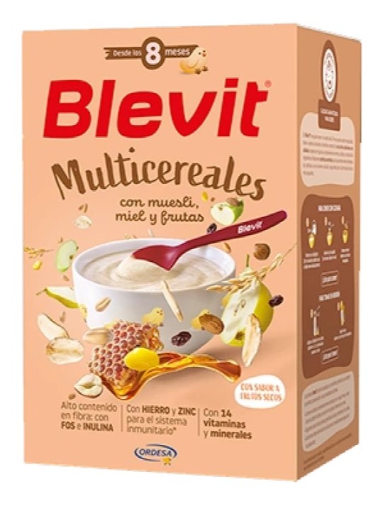 Blevit Multicereales con Muesli, Miel y Frutas