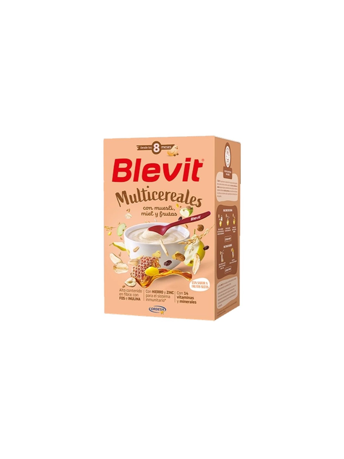 Blevit Multicereales con Muesli, Miel y Frutas