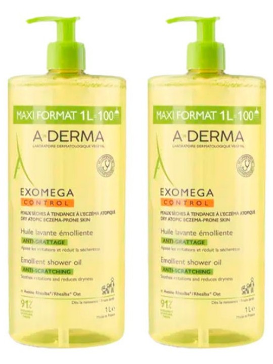 Exomega Control Aceite de Ducha Emoliente 1000 ml Duplo