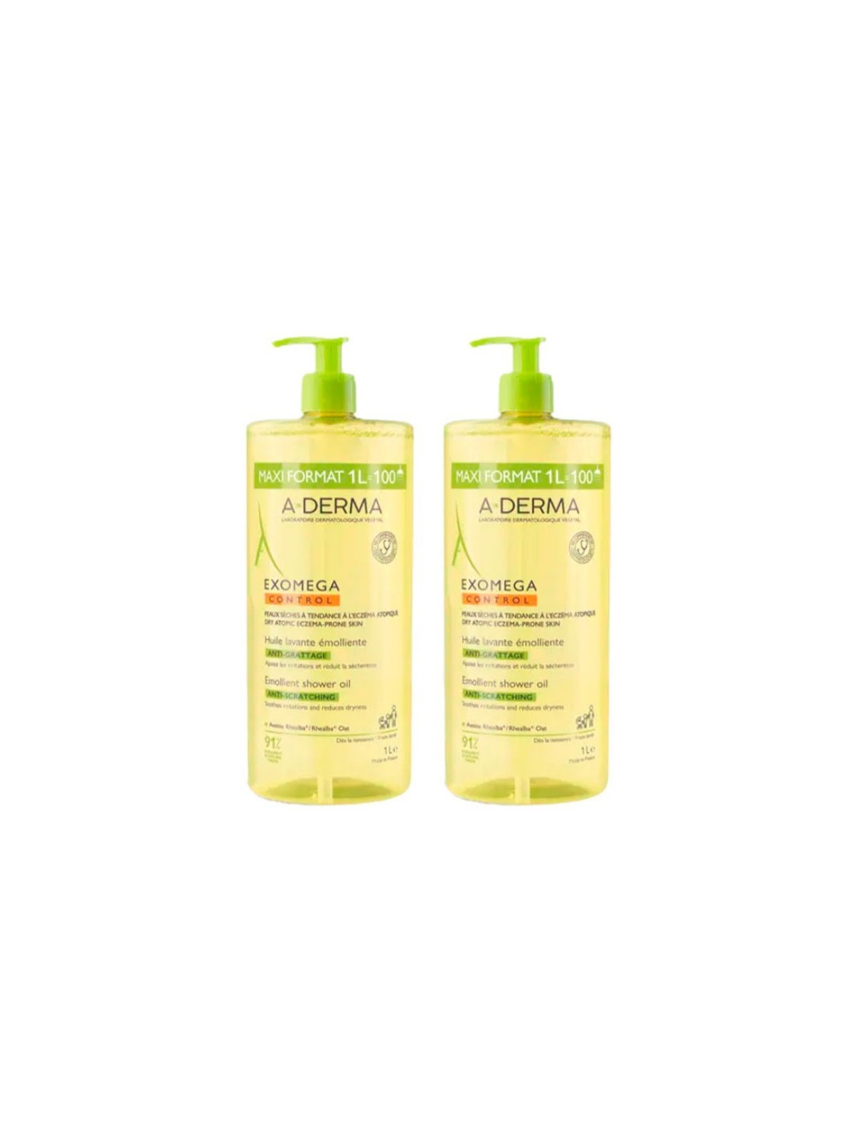 Exomega Control Aceite de Ducha Emoliente 1000 ml Duplo