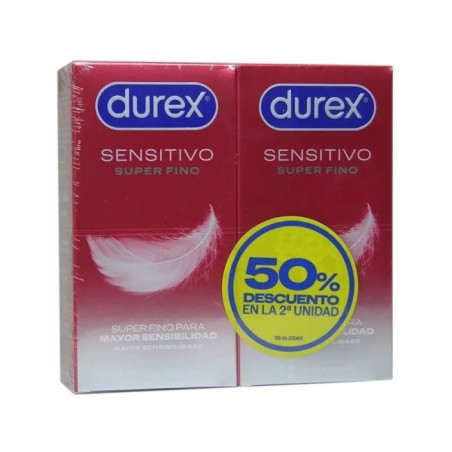 Durex Sensitivo Super Fino 12 preservativos Duplo