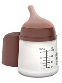 Biberón Zero·Zero Anticólico Silicona Flujo Adaptable Color Deep 120 ml