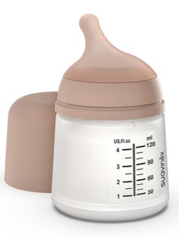 Biberón Zero·Zero Anticólico Silicona Flujo Adaptable Color Medium 120 ml