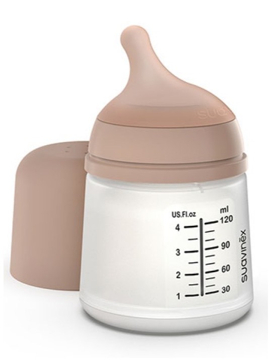 Biberón Zero·Zero Anticólico Silicona Flujo Adaptable Color Medium 120 ml
