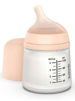 Biberón Zero·Zero Anticólico Silicona Flujo Adaptable Color Fair 120 ml