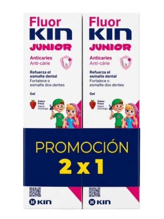 FluorKin Junior Gel Dentífrico  75 ml Duplo