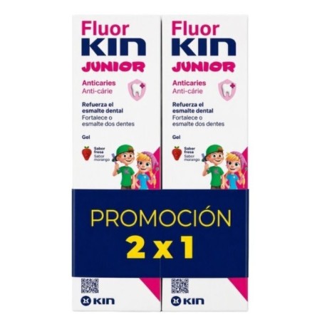 FluorKin Junior Gel Dentífrico  75 ml Duplo