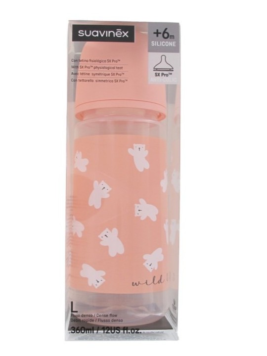 Biberón Tetina Fisiológica SX Pro Silicona +6m 360 ml