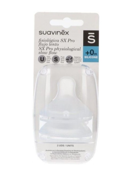 Tetina Fsiológica SX Pro Silicona Flujo Lento +0m