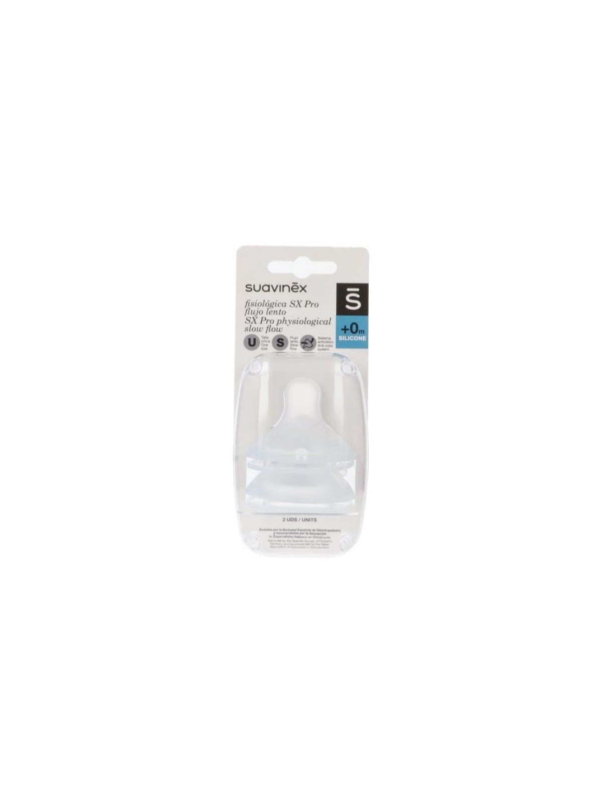 Tetina Fsiológica SX Pro Silicona Flujo Lento +0m