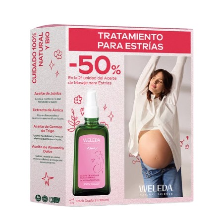 Weleda Aceite de Masaje para Estrías Duplo