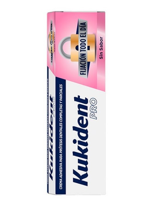 Kukident PRO Fijación Todo el Día Sin Sabor 47 gr